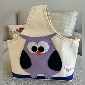 3 Sprouts Storage Caddy Owl